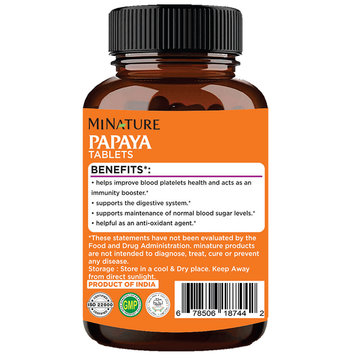 Minature Papaya Leaf Tablet