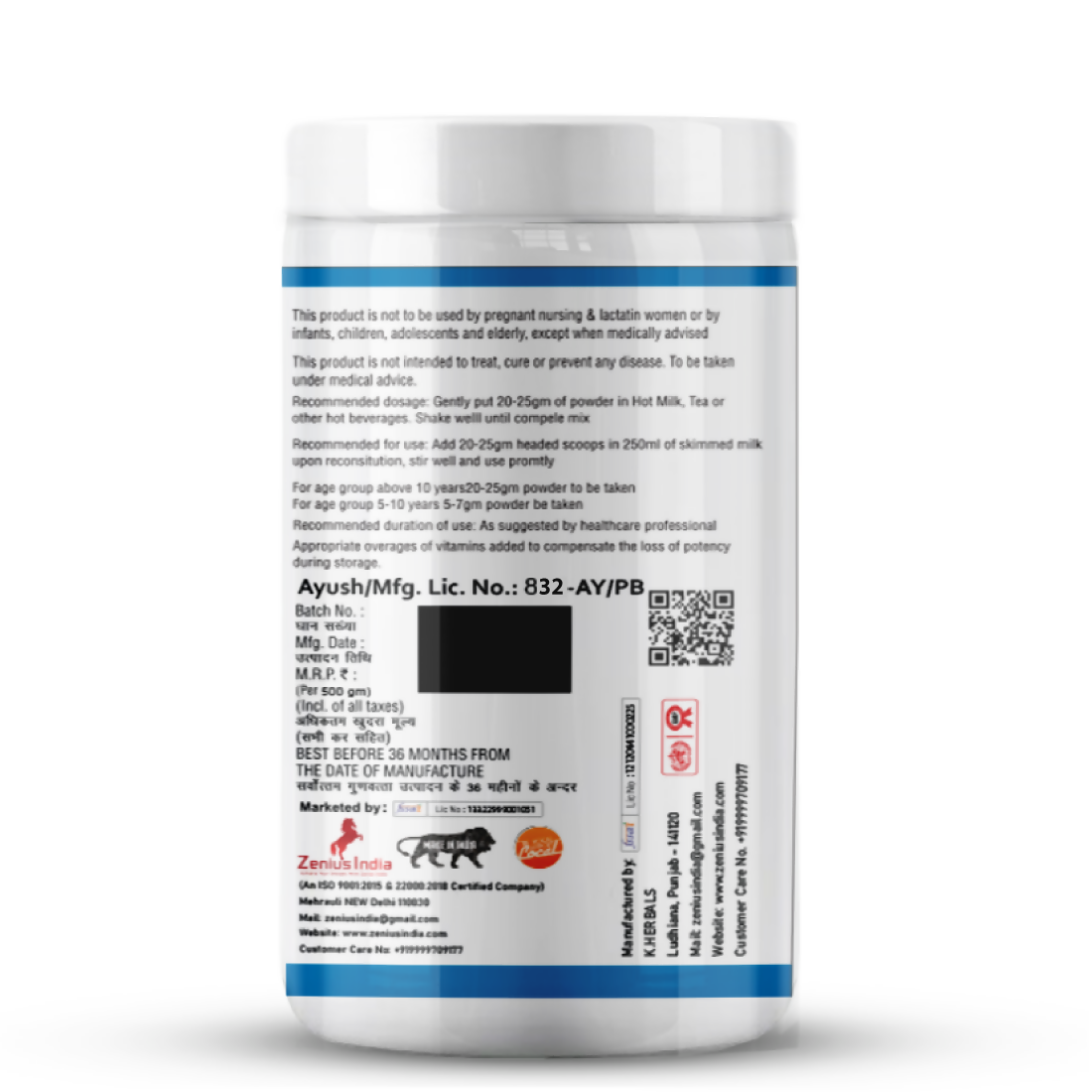 Zenius Kids Protein Powder for Kids Overall Growth - Dista