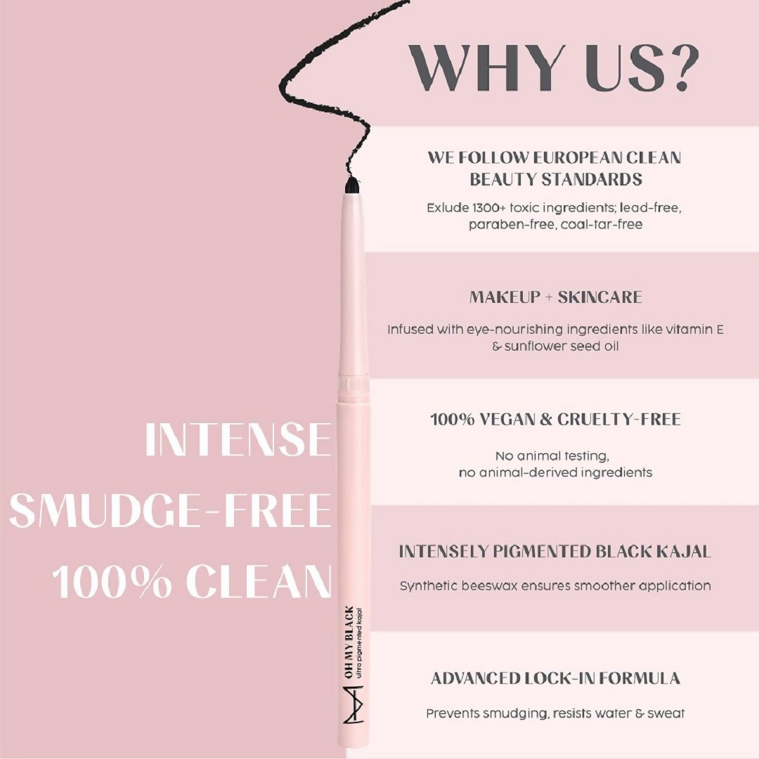 House Of Makeup Oh My Black Ultra-Pigmented Kajal - Distacart