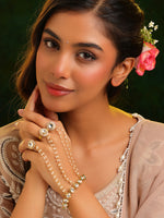Thumbnail for Ruby Raang Noor-E-Pearl Hand Harness - Distacart