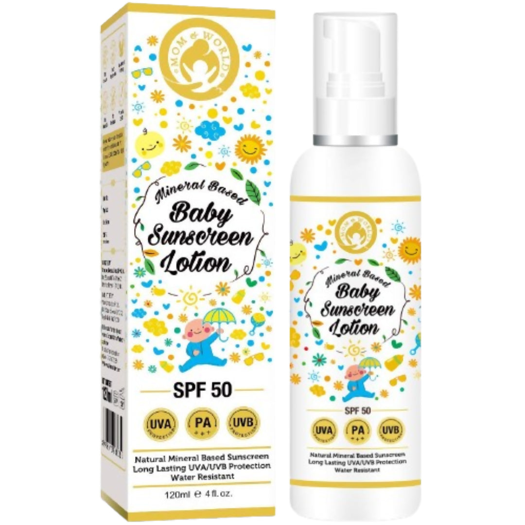 Mom & World Baby Sunscreen Lotion - Distacart