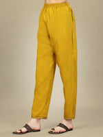 Thumbnail for Jyoti Fashion Women's Golden Silk Blend Embroidery & Sequence work Kurta with Trouser & Dupatta - Distacart
