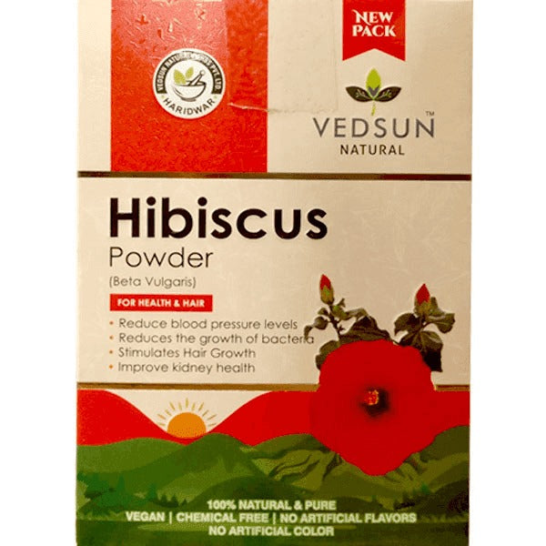 Vedsun Naturals Hibiscous Powder for Face and Skin - Distacart