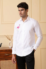 Thumbnail for Swan Embroidery Shirt by Hilo Design