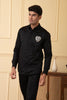 White And Black Heart Shaped Patch Shirt by Hilo Design - Distacart