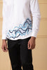 Cloud Lines Thread Embroidery Shirt by Hilo Design - Distacart