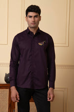 Thumbnail for Whale Embroidery Shirt by Hilo Design
