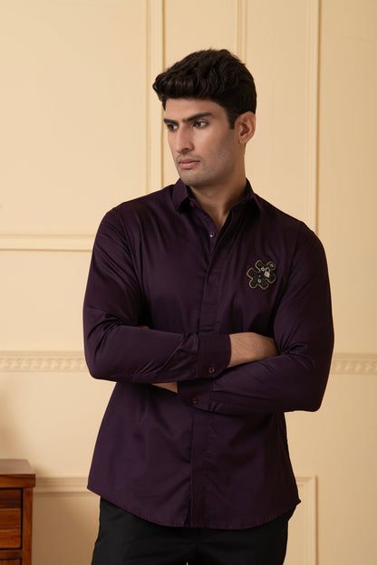 Fierce Panther Embroidered Shirt by Hilo Design - Distacart
