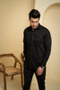 Perto Solid Black Shirt by Hilo Design - Distacart