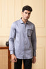Black Shirt With Grey And White Patch by Hilo Design - Distacart
