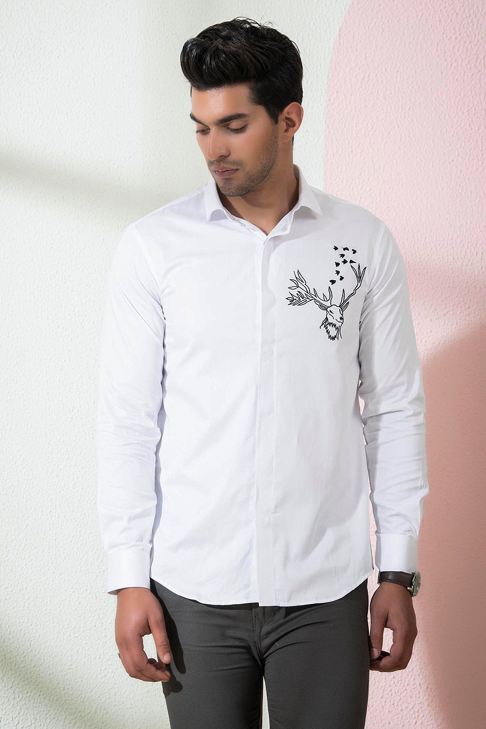 Bianco Reindeer Shirt by Hilo Design - Distacart