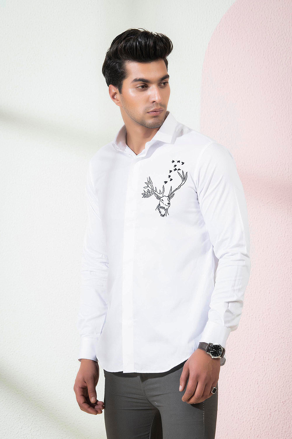Bianco Reindeer Shirt by Hilo Design - Distacart