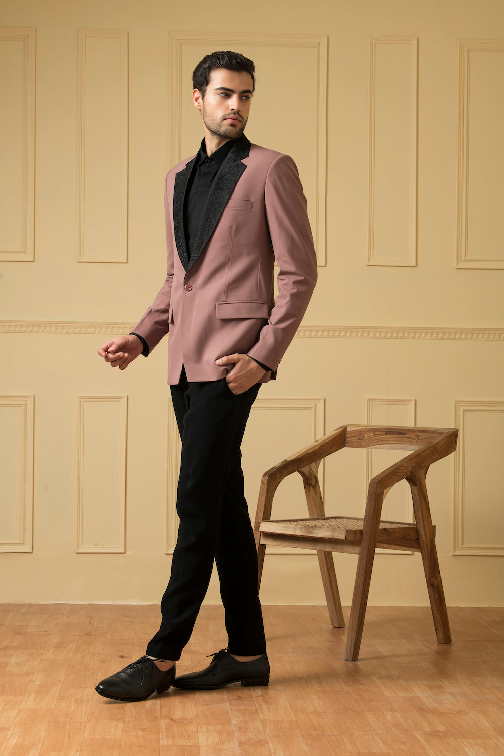Dark Mauve Blazer by Hilo Design