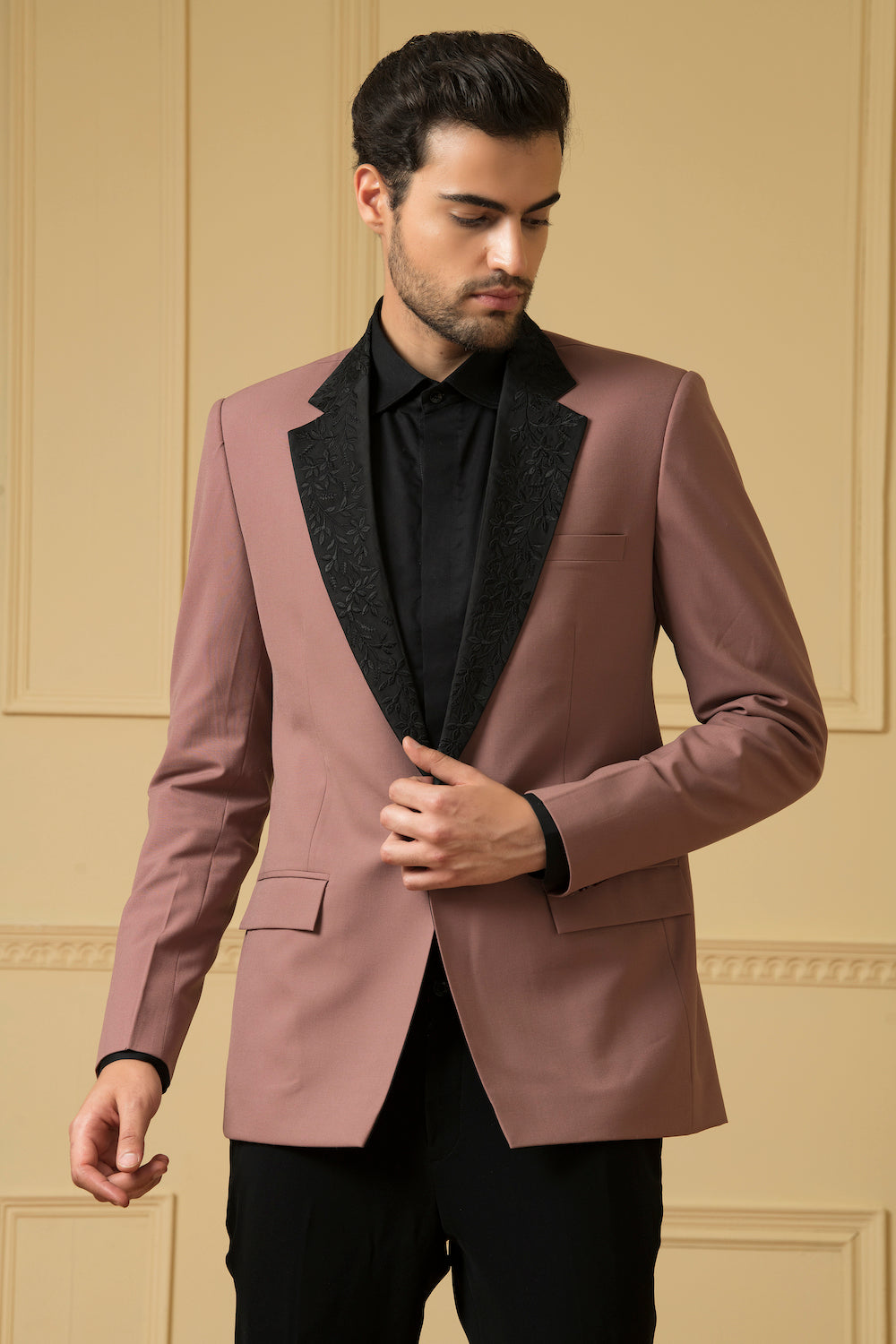 Dark Mauve Blazer by Hilo Design - Distacart