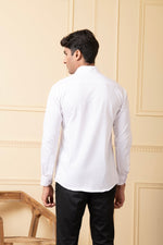 Thumbnail for Zebra Embroidery White Shirt by Hilo Design