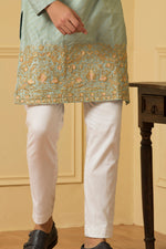 Thumbnail for Zari Embroidered Kurta by Hilo Design