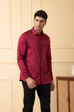 Thumbnail for Ragic Red Pintuck Shirt by Hilo Design