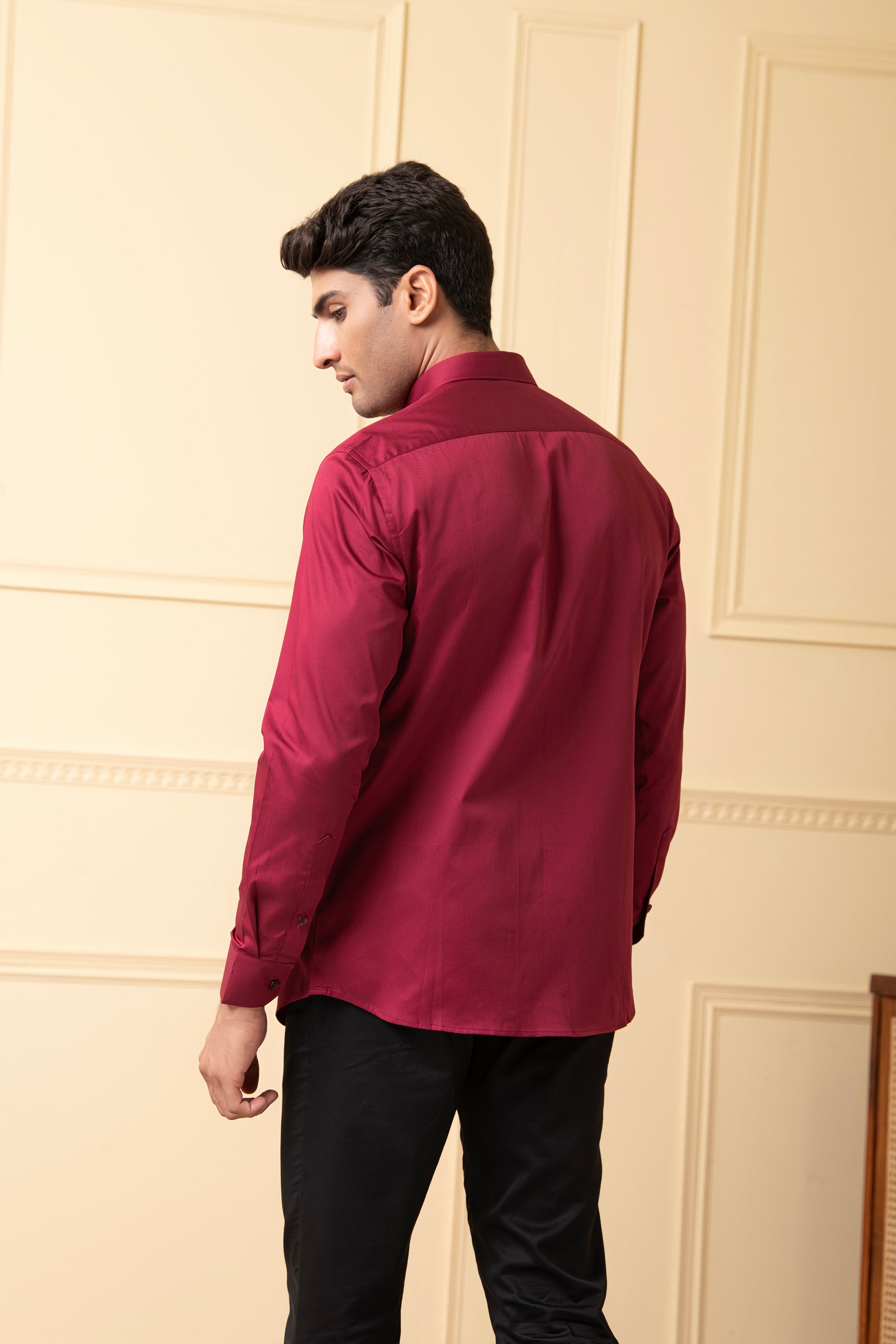 Ragic Red Pintuck Shirt by Hilo Design