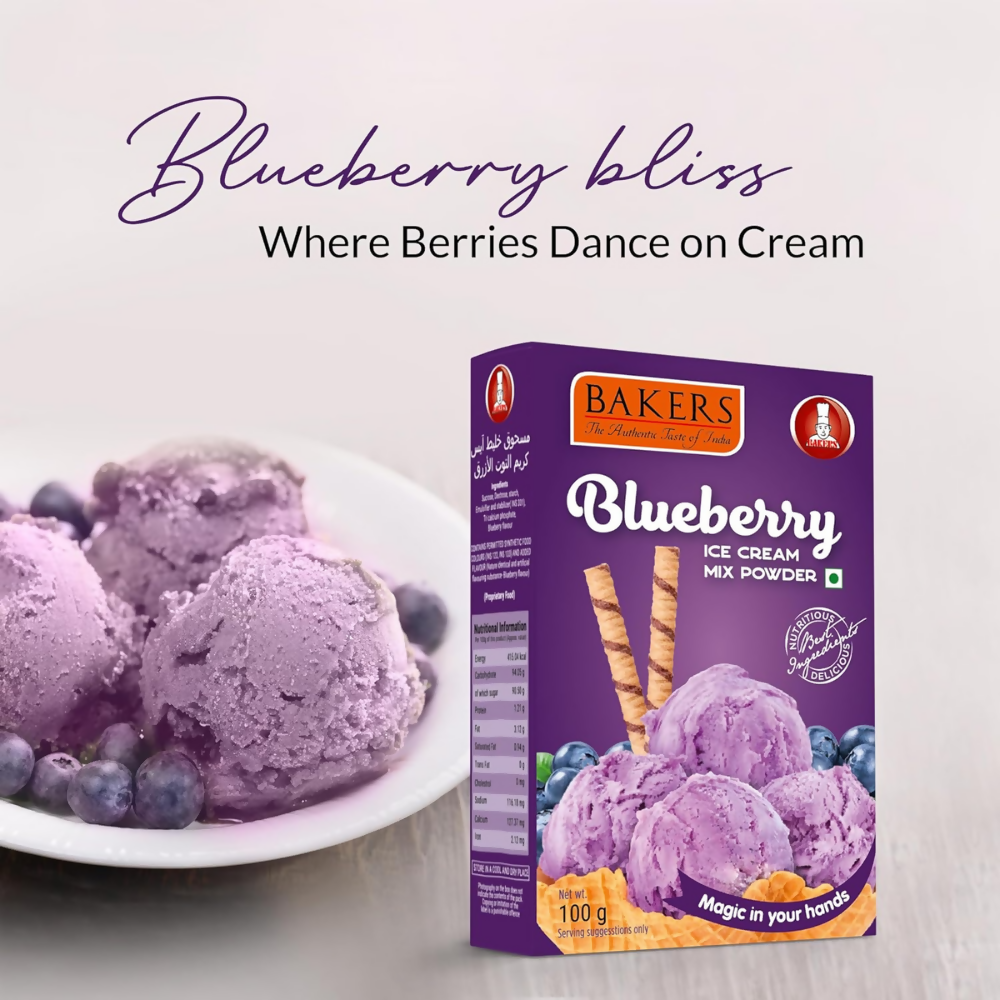BAKERS Blueberry Ice Cream Powder - Dista