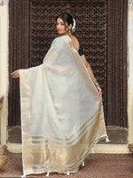 Thumbnail for Astita Grey Cotton Saree