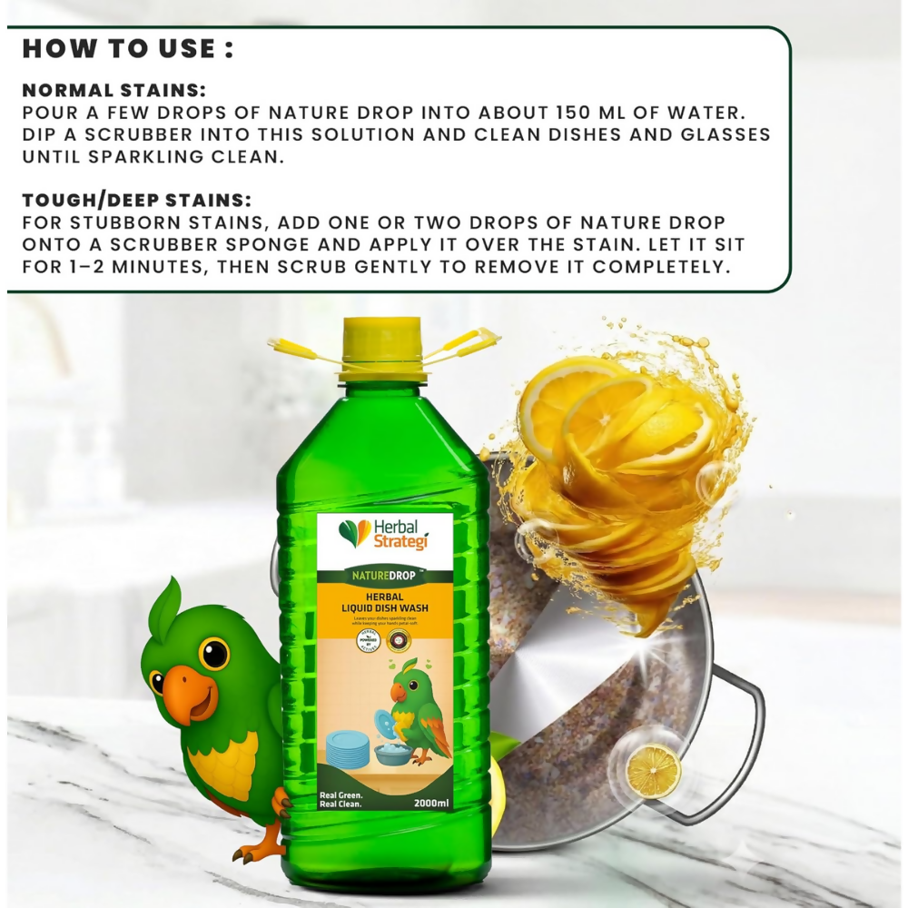 Herbal Strategi Natural Dishwash Liquid - Dista