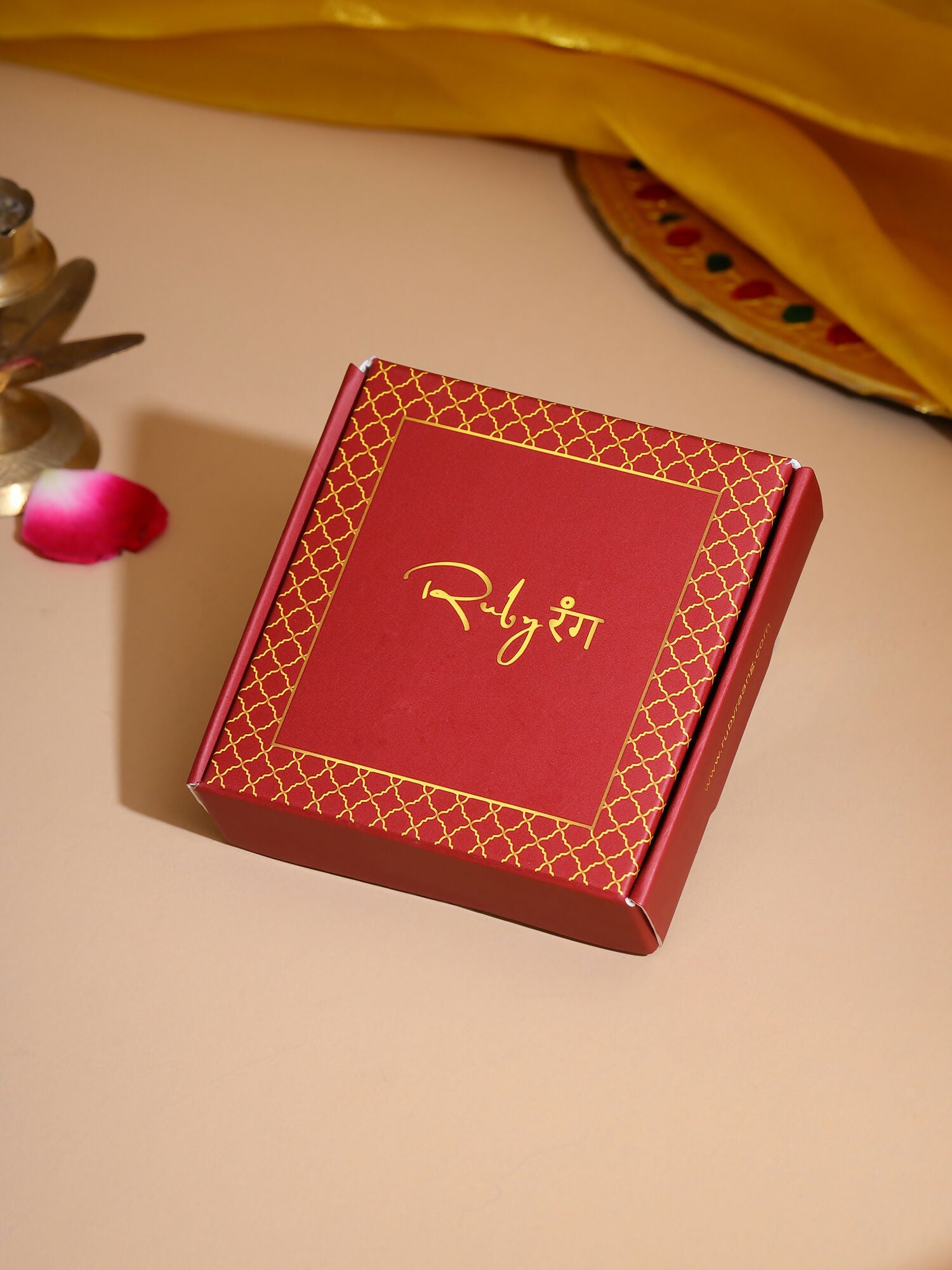 Ruby Raang Golden Studs