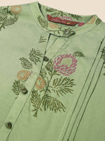 Thumbnail for Anubhutee Women Printed Straight Light Green Kurta - Distacart