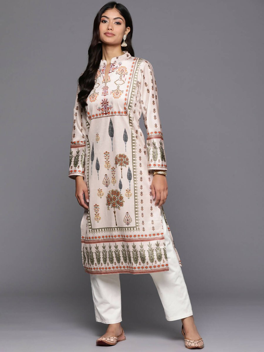 Ahalyaa Women's Traditional wear Kurta - Nude - Distacart