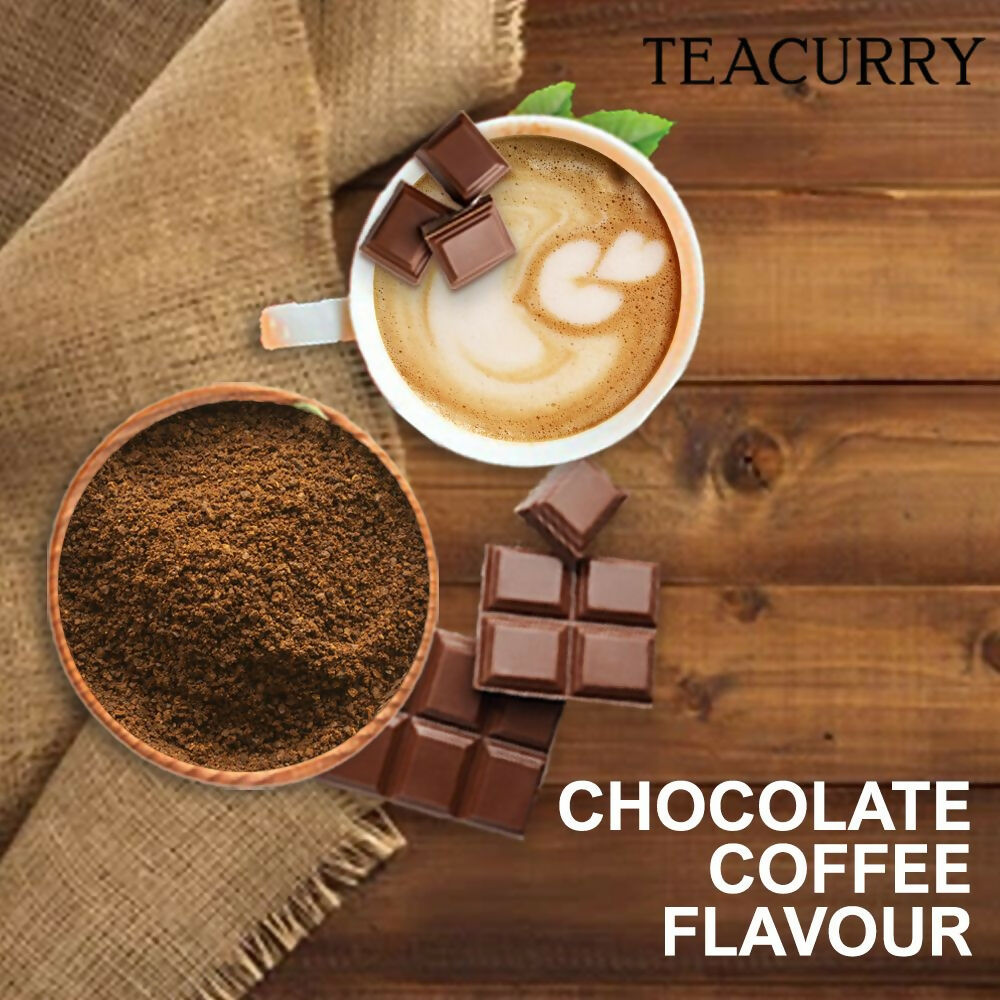 Teacurry Chocolate Instant Coffee Powder - Arabica Freeze Dried Coffee for Instant Hot & Cold Coffee - Distacart