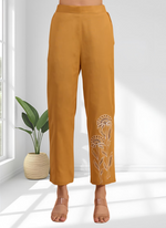 Thumbnail for Joban Fashion Coral Cotton, Linen Embroidered Readymade Cord Set - Distacart