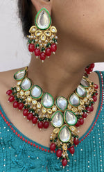 Thumbnail for Joban Fashion Hand Made High Quality Gold Plated Base Metal Alloy Kundan Stone Studded Kundan Jewellery Set - Distacart