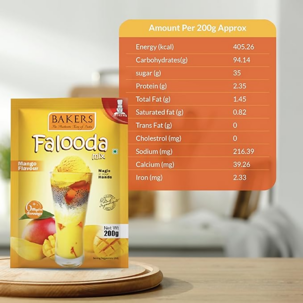 BAKERS Mango Flavored Falooda Mix - Dista