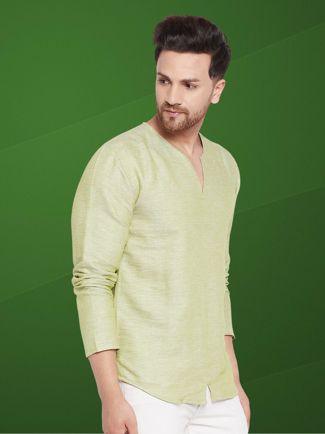 Even Apparels Men's Pure Cotton Green Kurta - Distacart