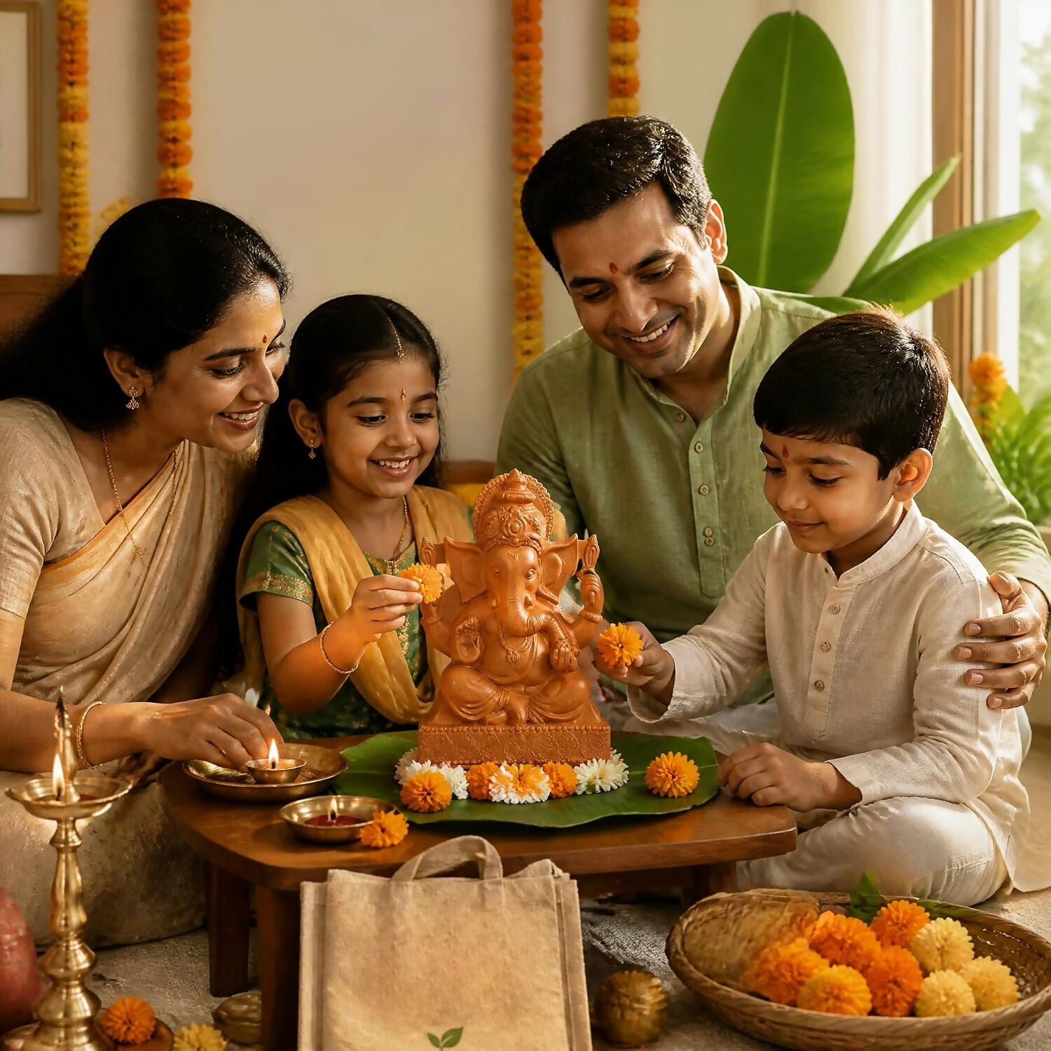 Little Birdie DIY Mould & Make Plantable Ganesha Eco-Friendly Kit - Dista