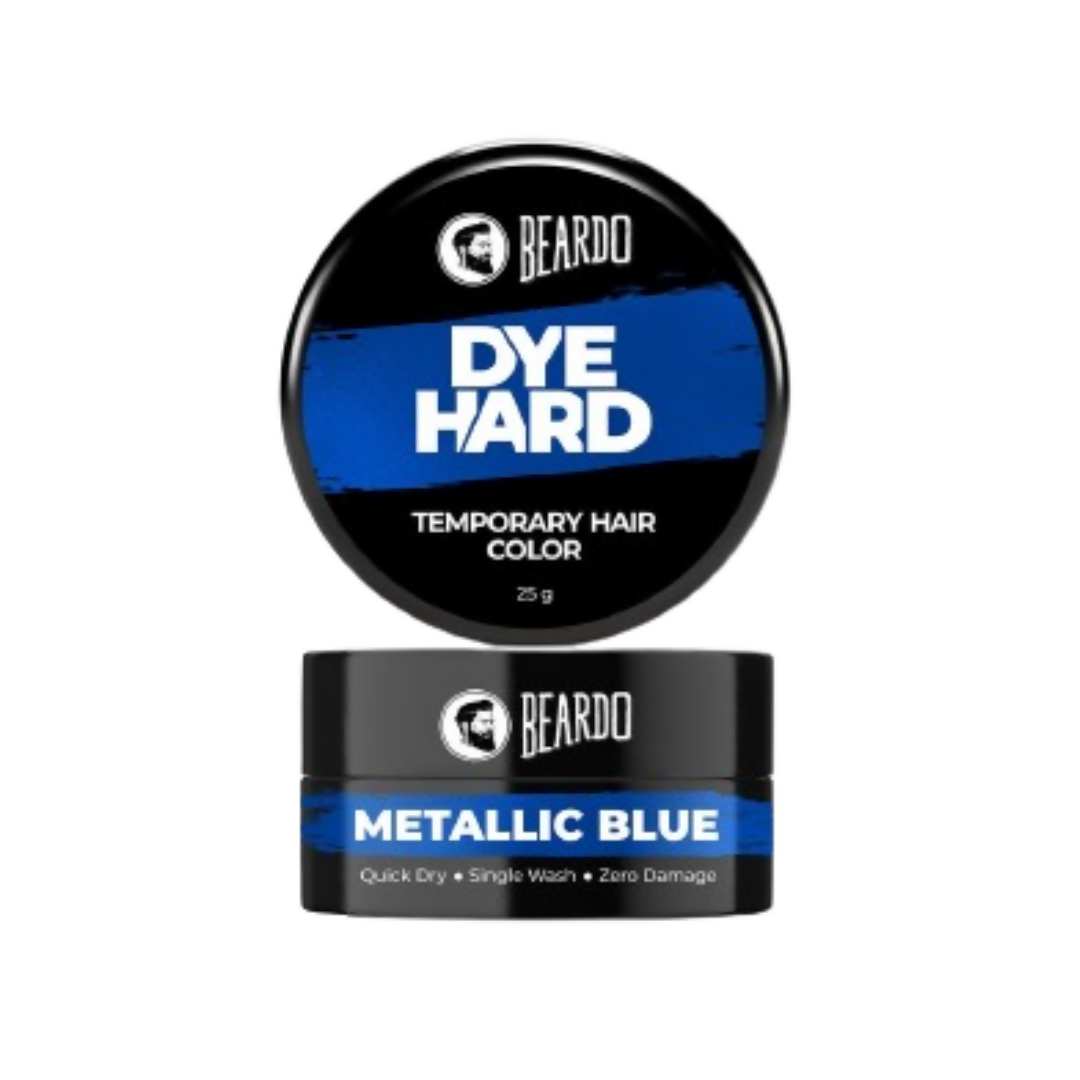 Beardo Dye Hard Temporary Hair Color Metallic Blue - Distacart