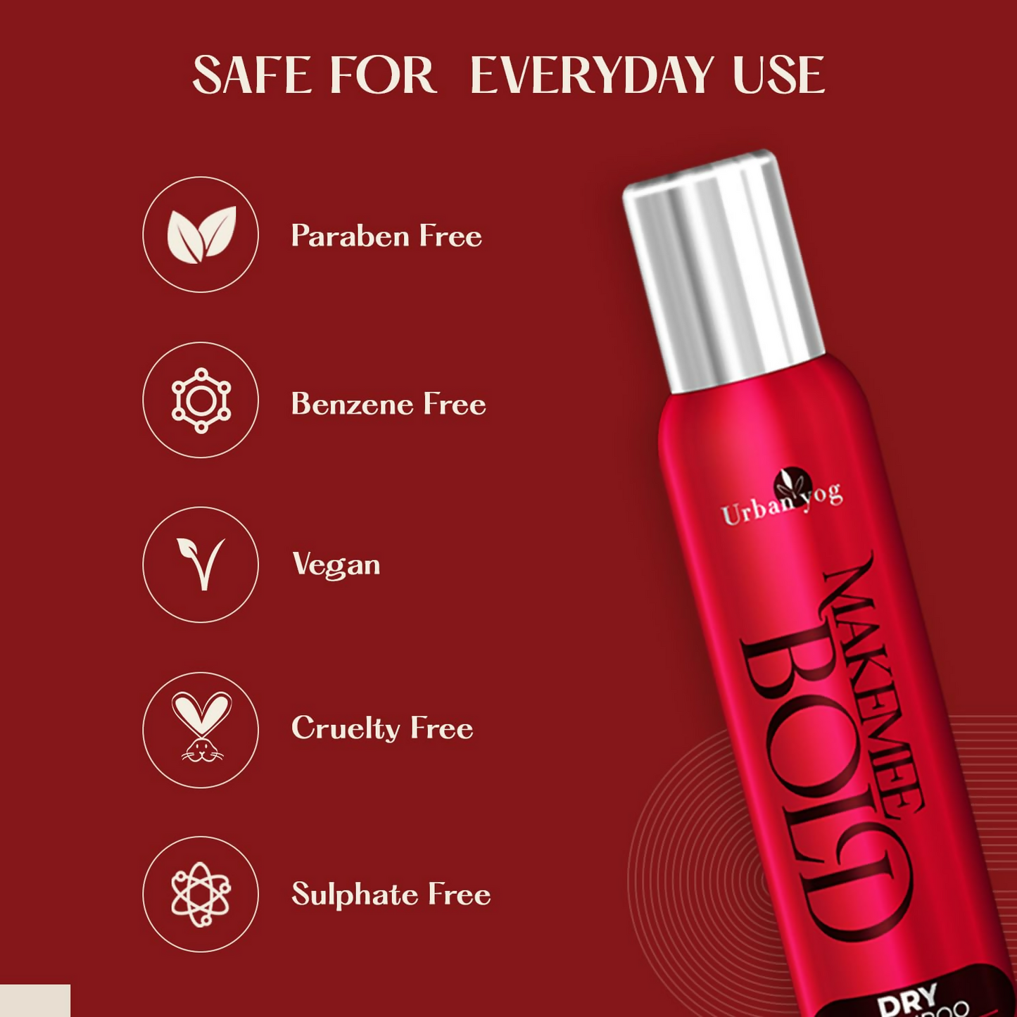 Urban Yog Makemeebold Dry Shampoo Spray For Women - Distacart
