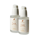 Thumbnail for Flawora 24k Golden Glow Face Serum with vitamin C for Pigmentation, Anti-Aging and Brightening Skin - Dista