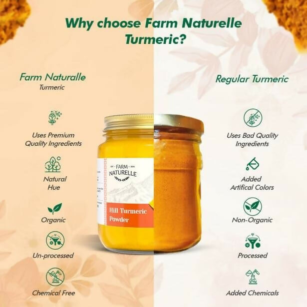 Farm Naturelle Himalayan Turmeric Powder Curcumin-Rich and Pure - Distacart