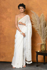 Thumbnail for Very Much Indian Pure Mul Cotton Handloom Saree - Distacart