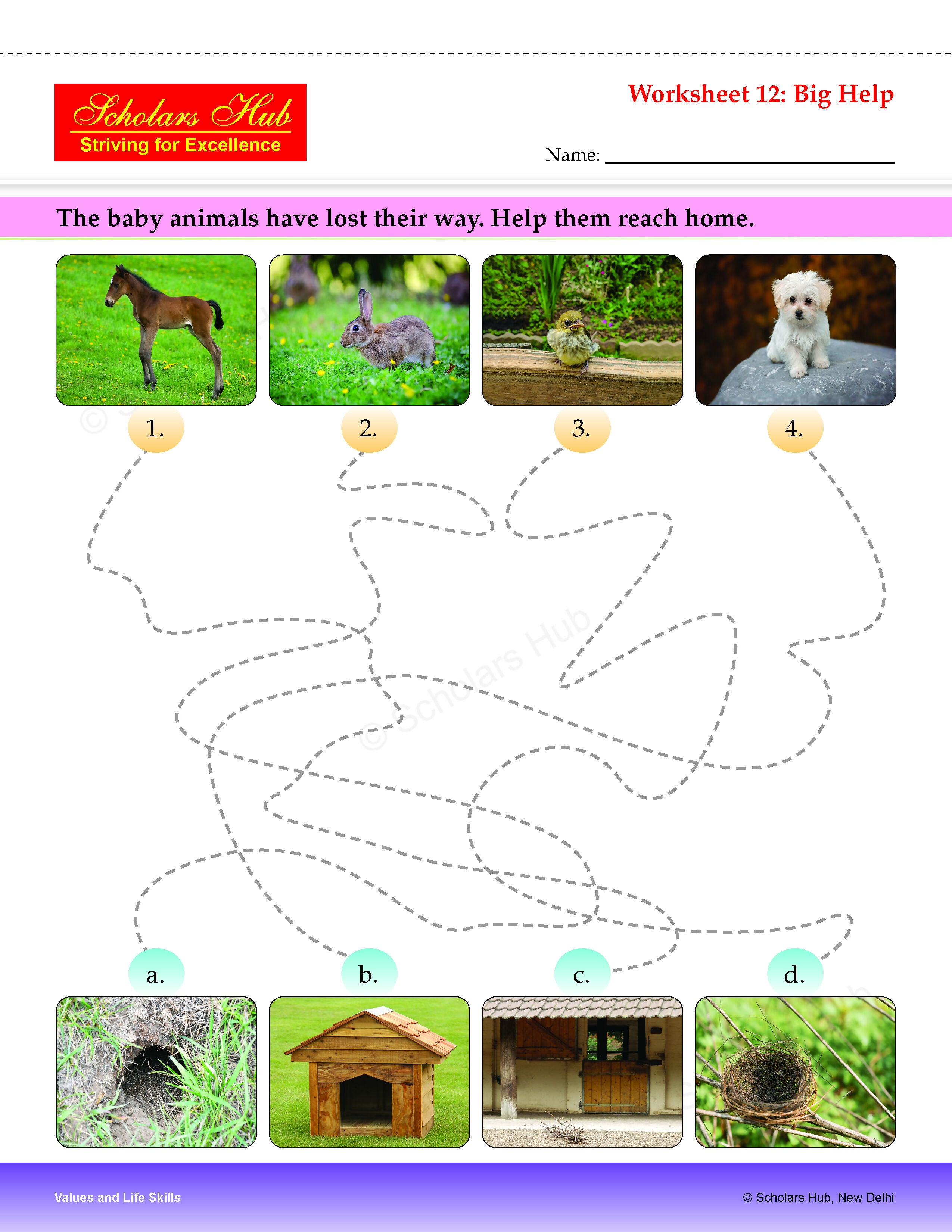 Step By Step Skills-Values And Life Skills Colorful Tearable Worksheets - Dista