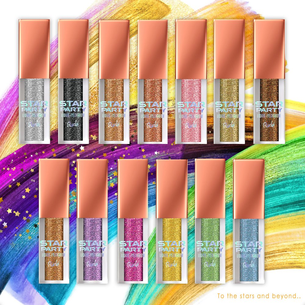 Rude Cosmetics Star Party Liquid Glitter Eyeshadow - Falling Star