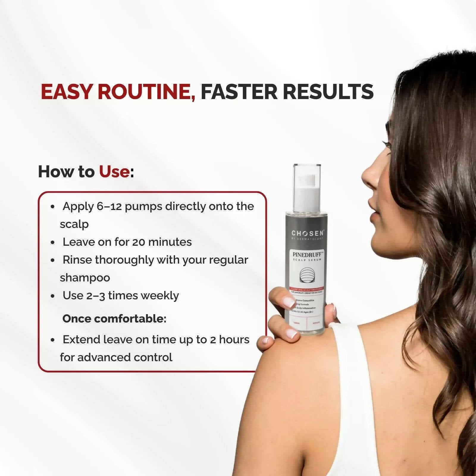 Chosen Pinedruff Scalp Serum Best Dandruff Control Treatment Solution With Pycnogenol - Distacart