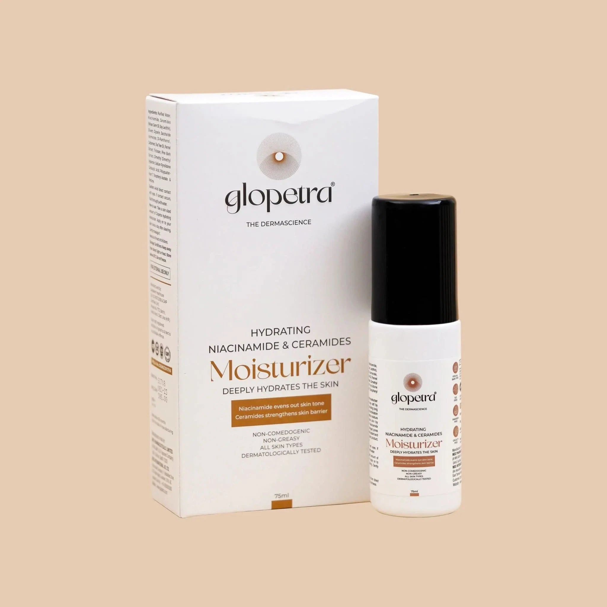 Glopetra Hydrating Niacinamide & Ceramides Moisturizer Deeply Hydrates The Skin - Dista