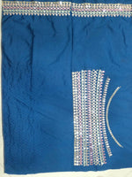 Thumbnail for Jyoti Fashion Gorgeous Blue Sequins with Thread & Zari Embroidery Chinon Lehenga Choli with Dupatta - Distacart