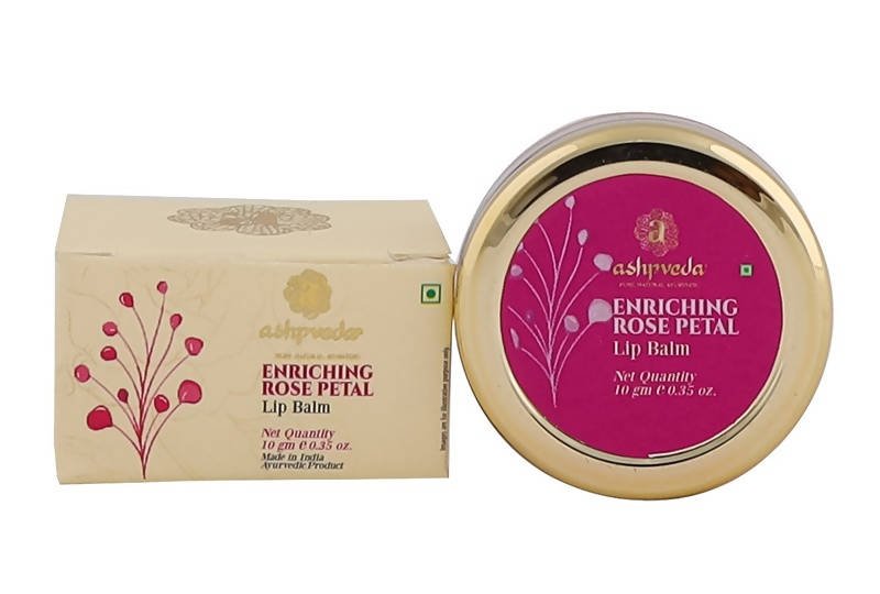 Ashpveda Enriching Rose Petal Lip Balm - Distacart