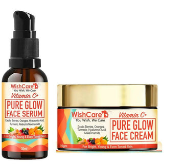 Wishcare Vitamin C Serum+ Day & Night Cream Combo - Distacart