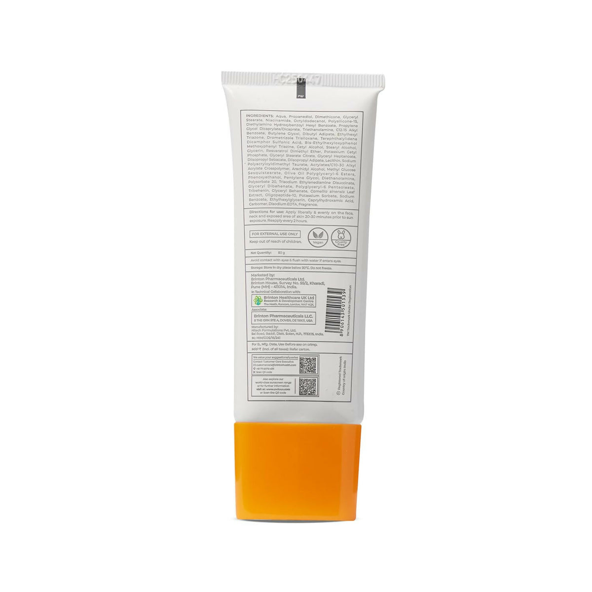 Brinton Uv Doux Sensi Fluid Sunscreen - Dista