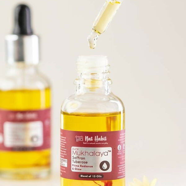 Nat Habit Pure Saffron Tuberose Mukhalaya Face Oil - Distacart