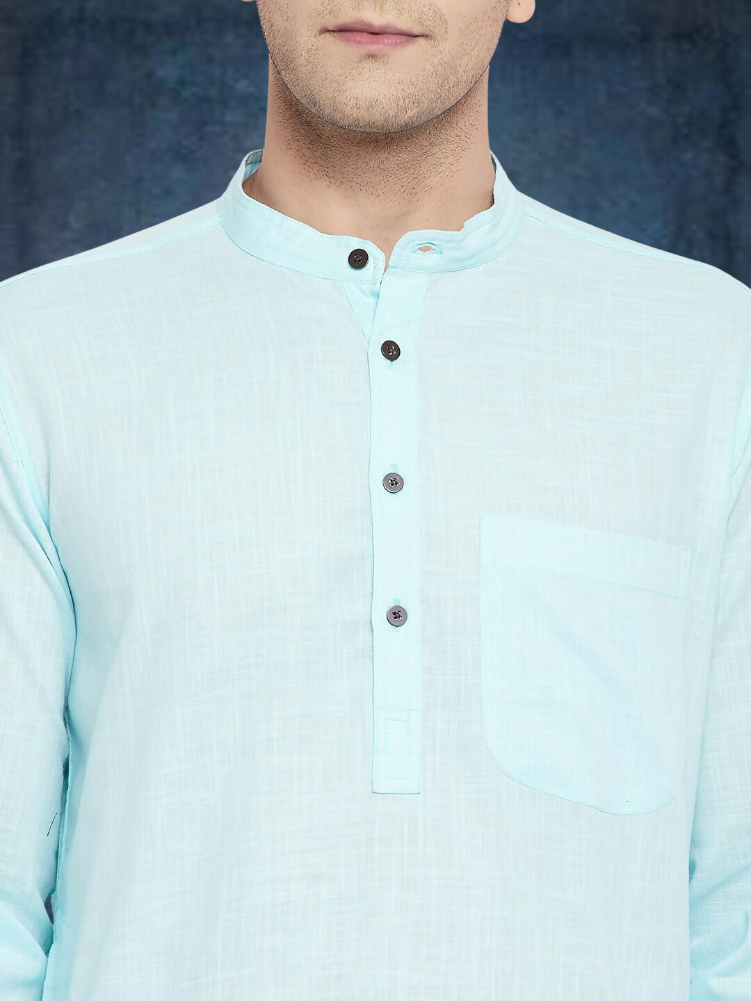 Even Apparels Men's Pure Cotton Blue Kurta - Distacart