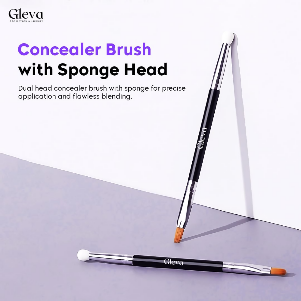 Gleva Concealer Brush Under Eye Mini Dual - Distacart